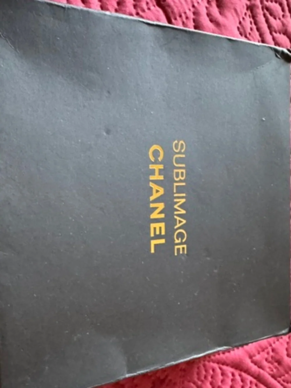 Chanel gift box black/gold empty box